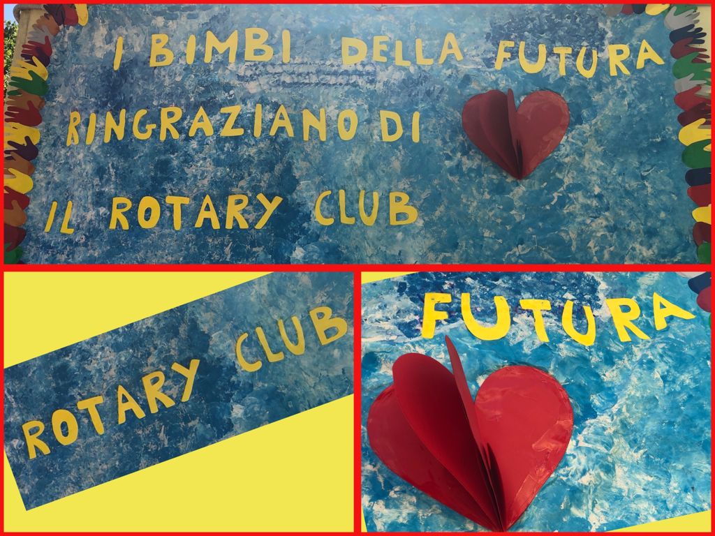 I docenti e i bambini ringraziano il Rotary Club Giulietta Masina di San  Giorgio di Piano per la donazione effettuata a favore della nostra scuola  dell'Infanzia Futura. – IC 1 BOLOGNA